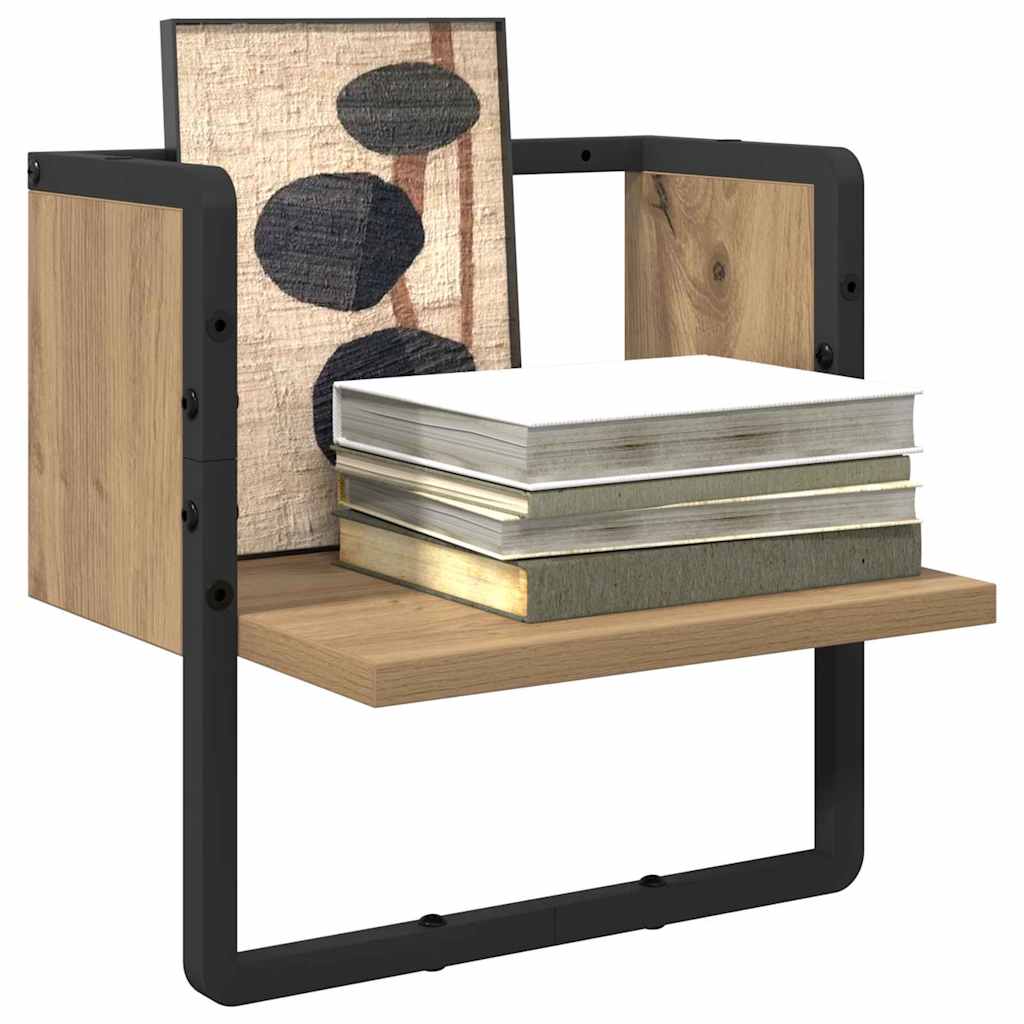 Sieninė lentyna su lentyna Meistrų ąžuolas 30 x 25 x 30 cm