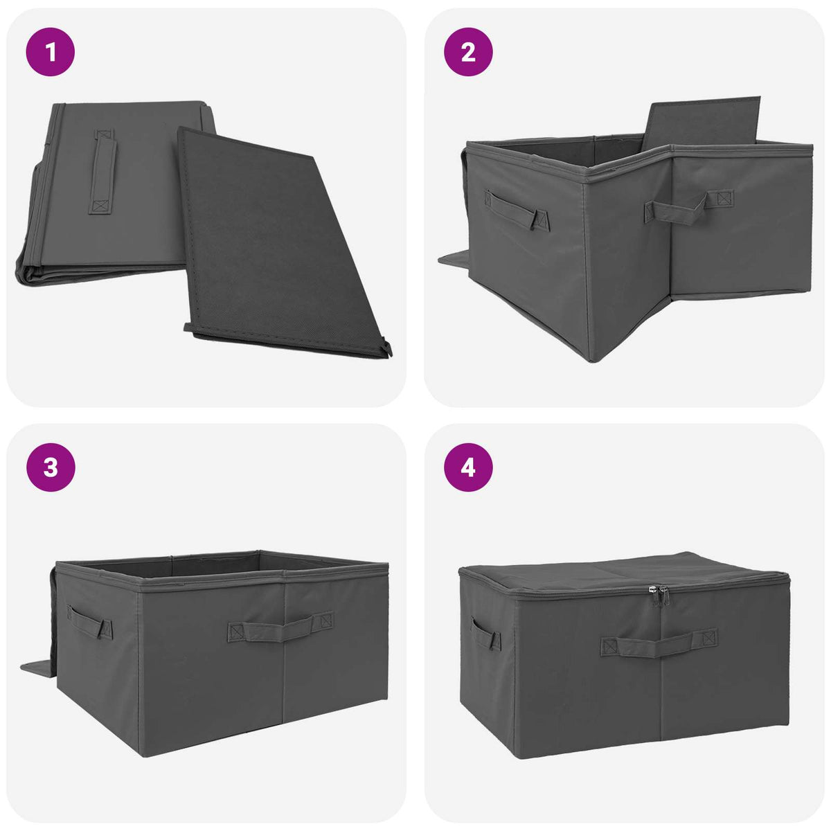 Saugojimo dėžė 24 pcs Antracito 50 x 30 x 25 cm