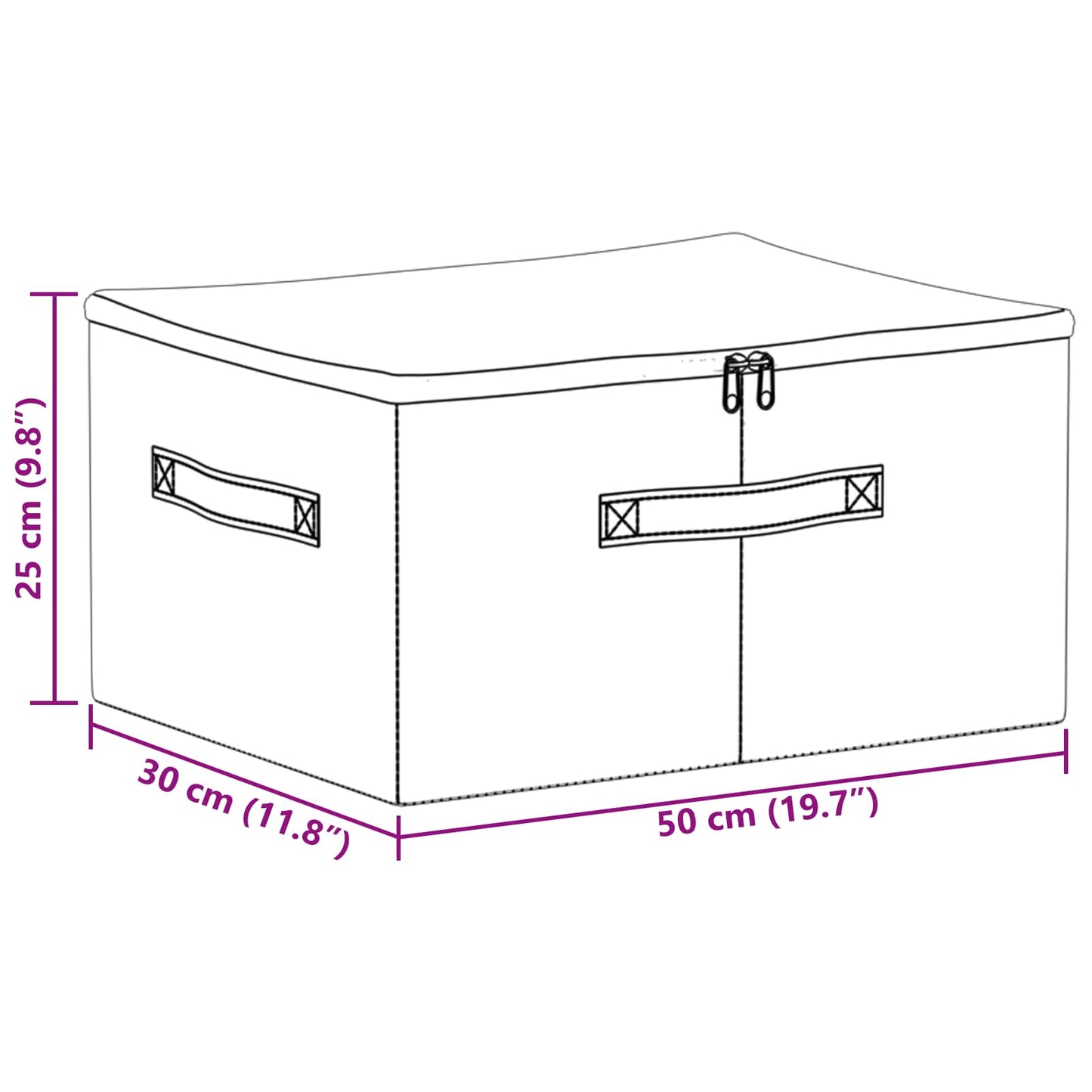 Saugojimo dėžė 24 pcs Antracito 50 x 30 x 25 cm