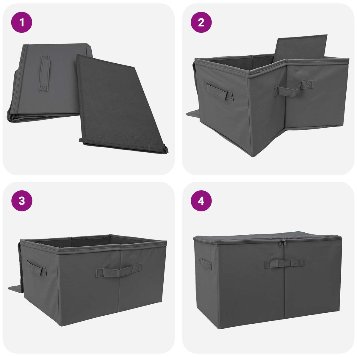 Saugojimo dėžė 24 pcs Antracito 60 x 43 x 35 cm