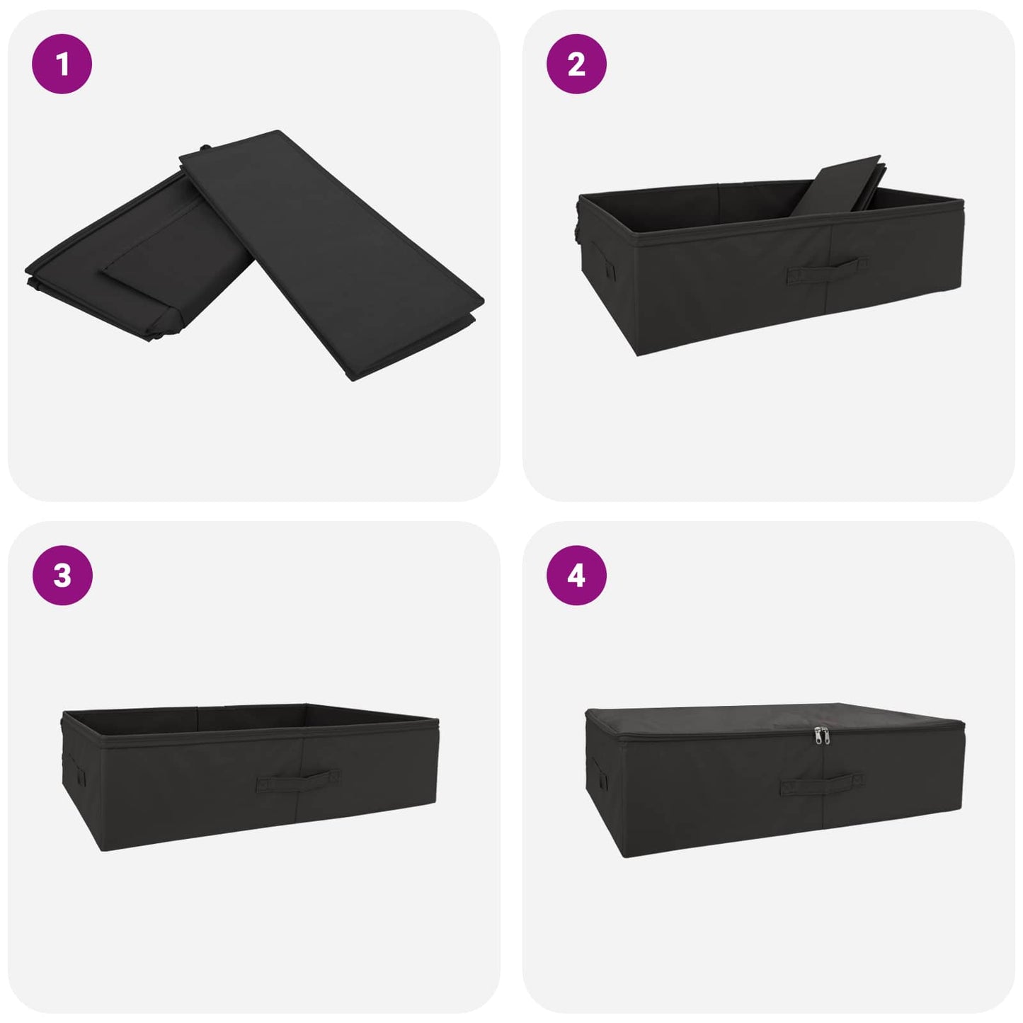 Saugojimo dėžė 6 pcs Antracito 70 x 40 x 18 cm