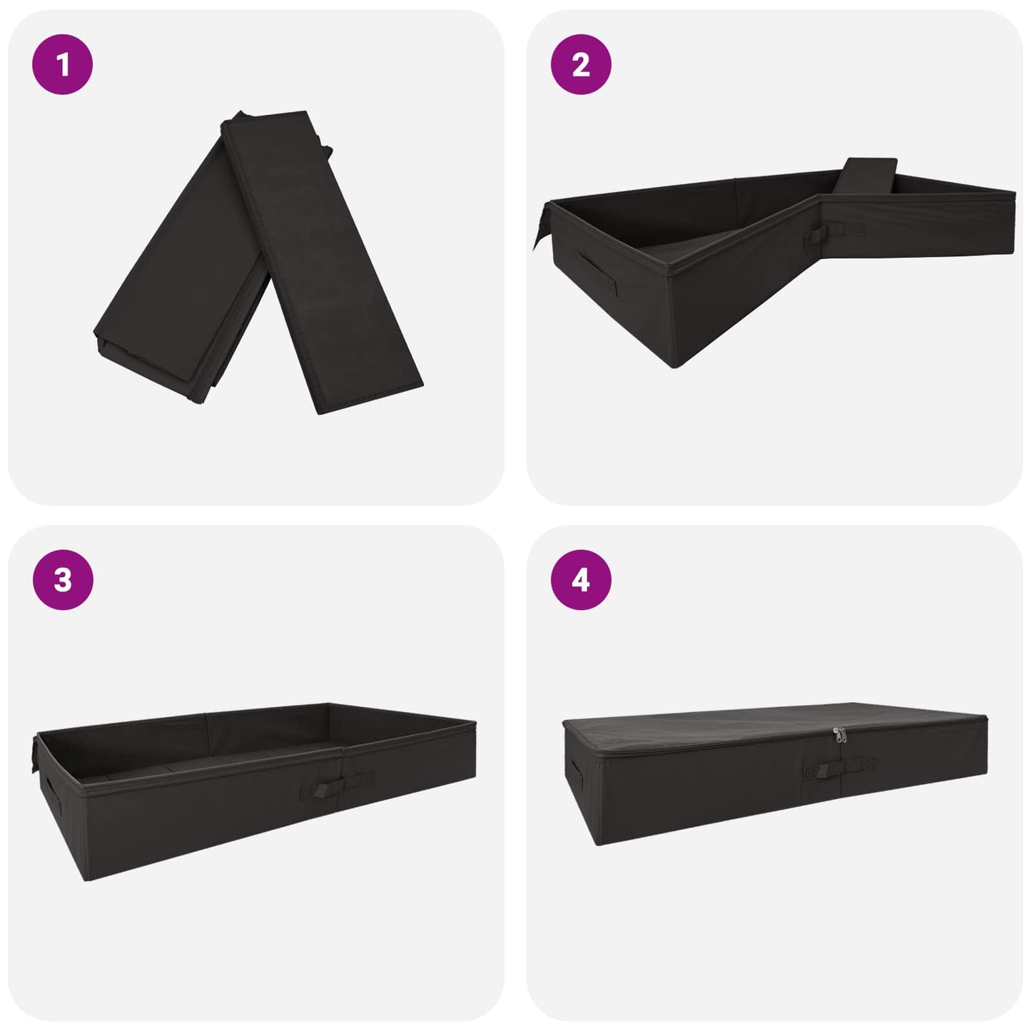 Saugojimo dėžė 6 pcs Antracito 100 x 50 x 18 cm