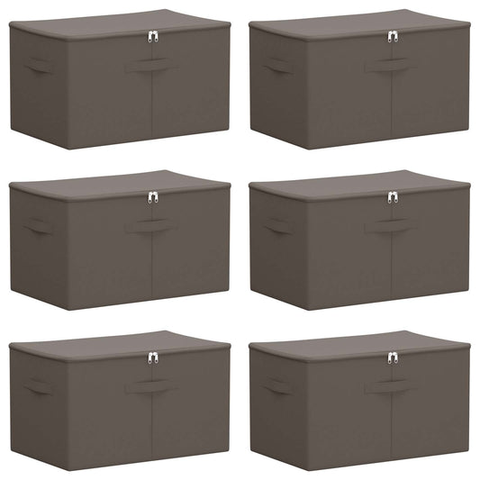 Saugojimo dėžė 6 pcs Antracito 55 x 35 x 32 cm