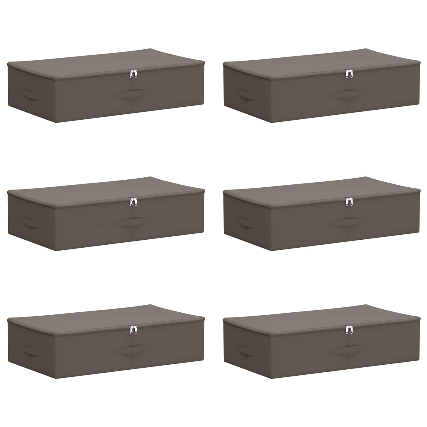 Saugojimo dėžė 6 pcs Pilka 70 x 40 x 18 cm Neaustinis audinys