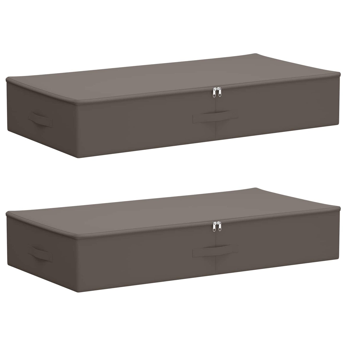 Saugojimo dėžė 2 pcs Pilka 90 x 48 x 15 cm Neaustinis audinys