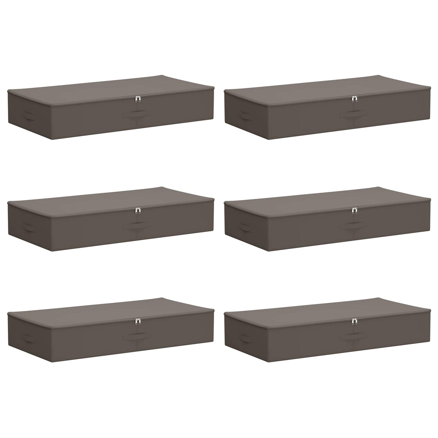 Saugojimo dėžė 6 pcs Pilka 90 x 48 x 15 cm Neaustinis audinys
