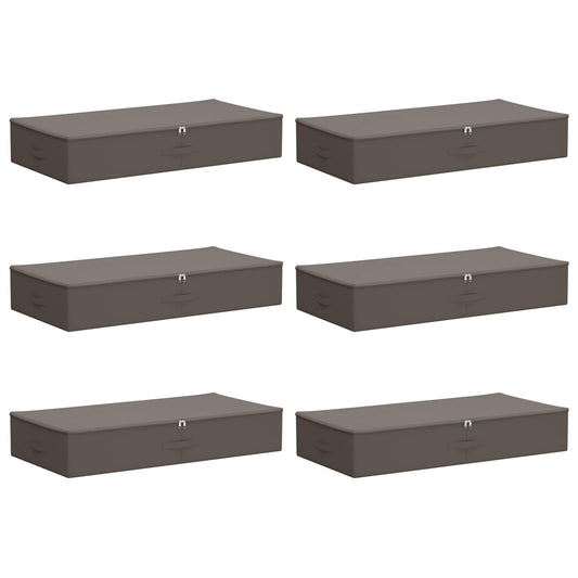 Saugojimo dėžė 6 pcs Pilka 100 x 50 x 18 cm Neaustinis audinys