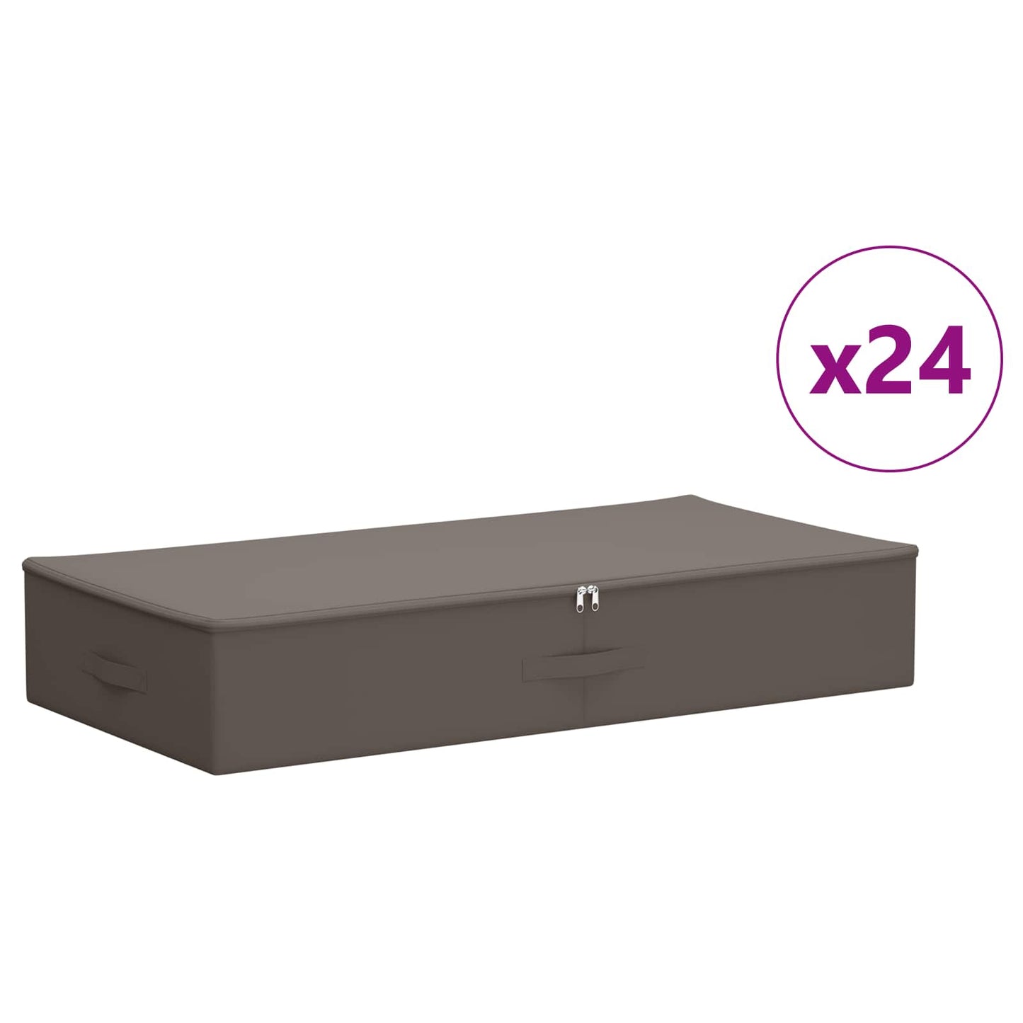 Saugojimo dėžė 24 pcs Pilka 100 x 50 x 18 cm Neaustinis audinys