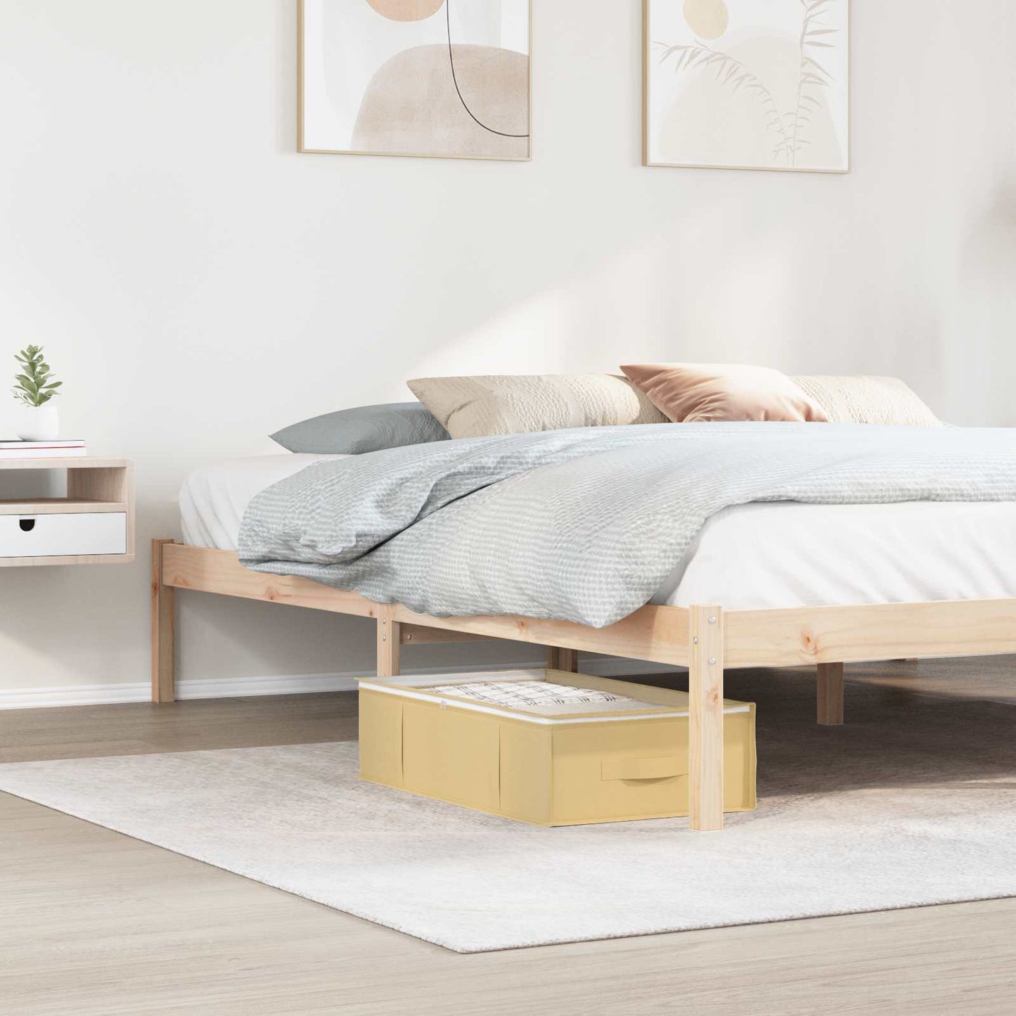Saugojimo dėžė su permatomu viršutiniu langu 2 pcs Kreminė