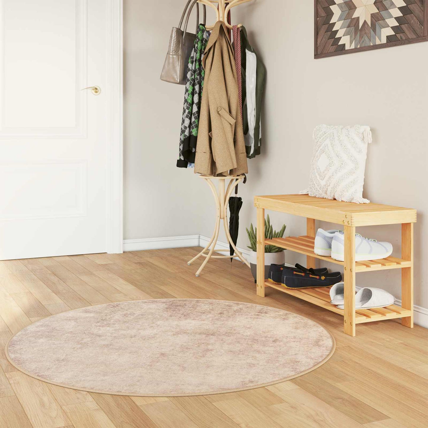 Kilimėlis MARSA Smėlio 120 x 120 cm Poliesteris ir PVC