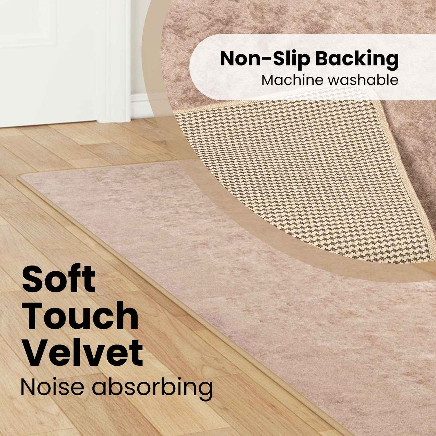 Kilimėlis MARSA Smėlio 50 x 450 cm Poliesteris ir PVC