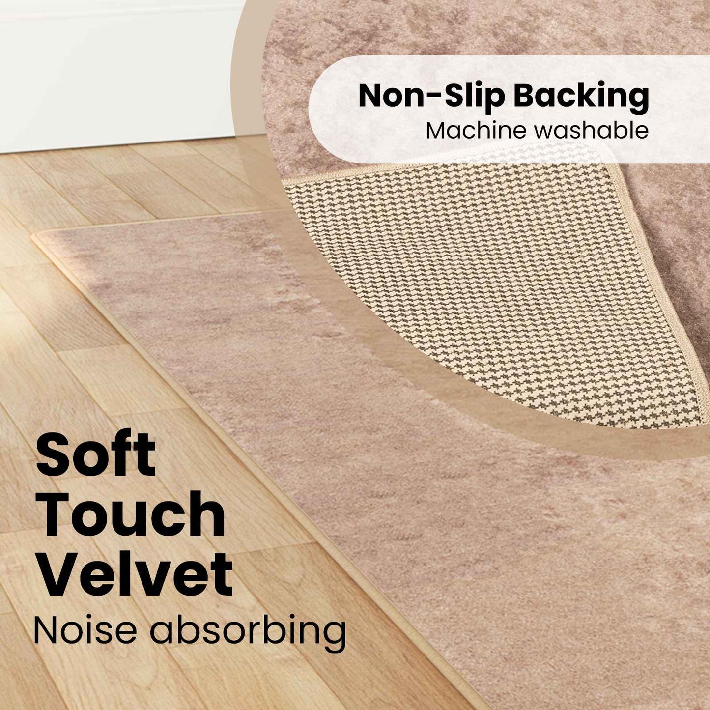 Kilimėlis MARSA Smėlio 80 x 450 cm Poliesteris ir PVC