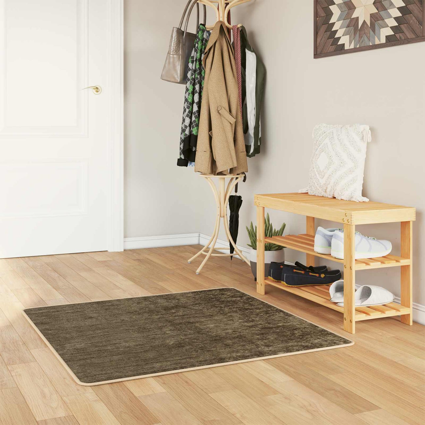 Kilimėlis MARSA Miško Žalia 100 x 100 cm Poliesteris ir PVC