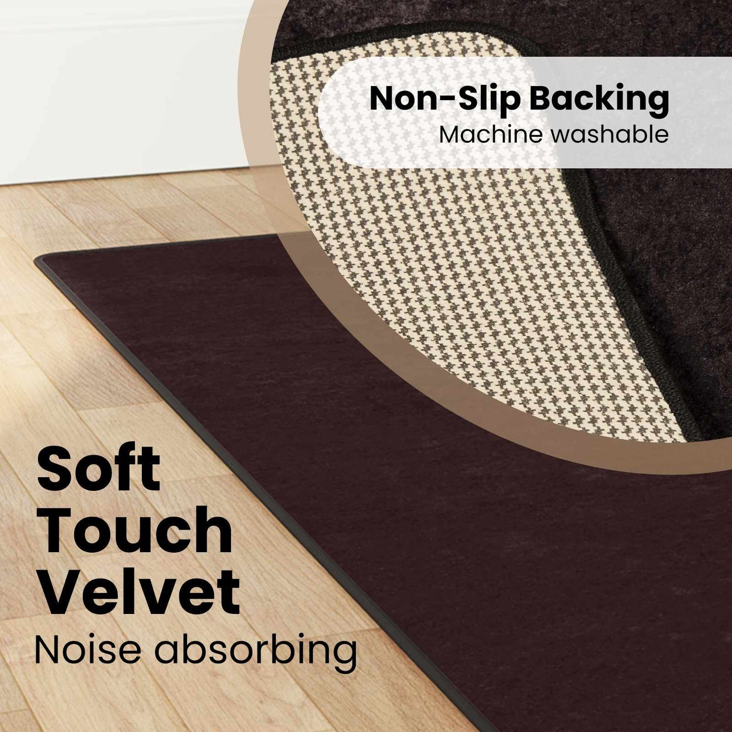 Kilimėlis MARSA Antracitas 350 x 80 cm Poliesteris ir PVC