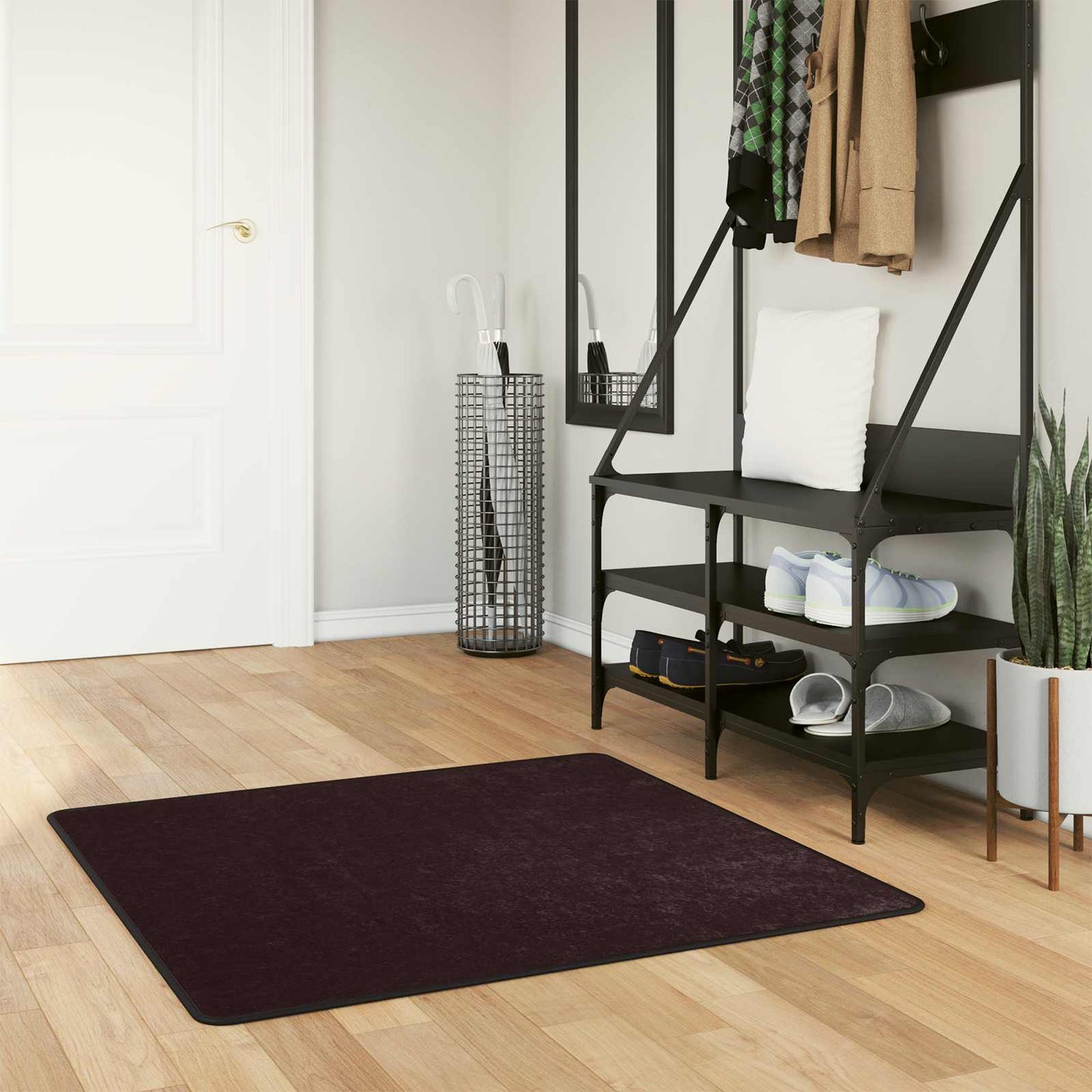 Kilimėlis MARSA Antracitas 100 x 100 cm Poliesteris ir PVC
