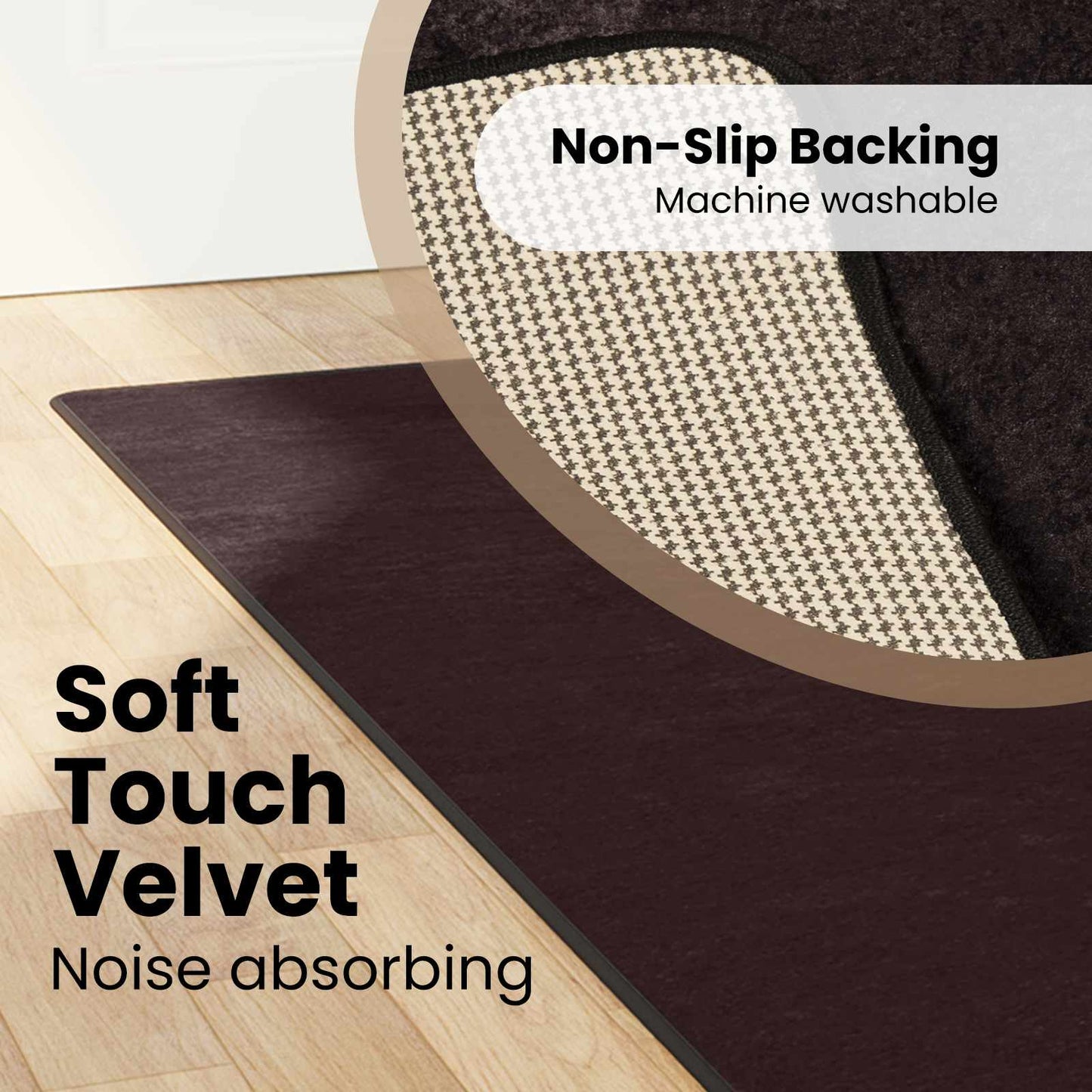 Kilimėlis MARSA Antracitas 450 x 100 cm Poliesteris ir PVC