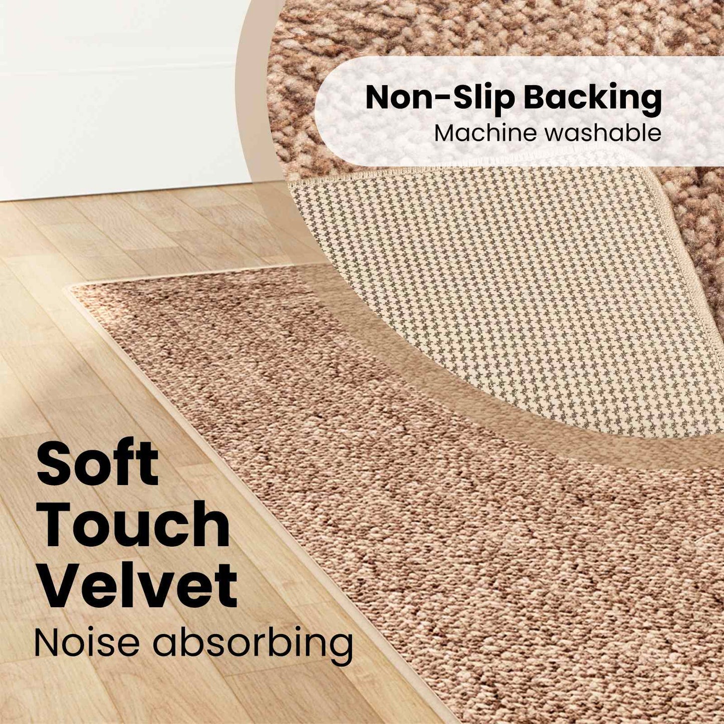 Kilimėlis MARSA Geltona 80 x 250 cm Poliesteris ir PVC