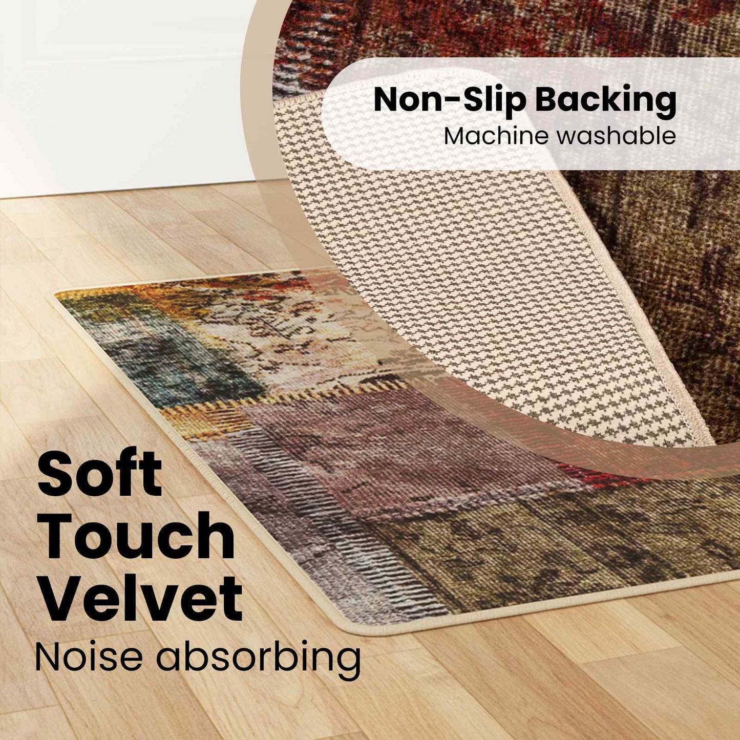 Kilimėlis MARSA Įvairiaspalvis 100 x 80 cm Poliesteris ir PVC