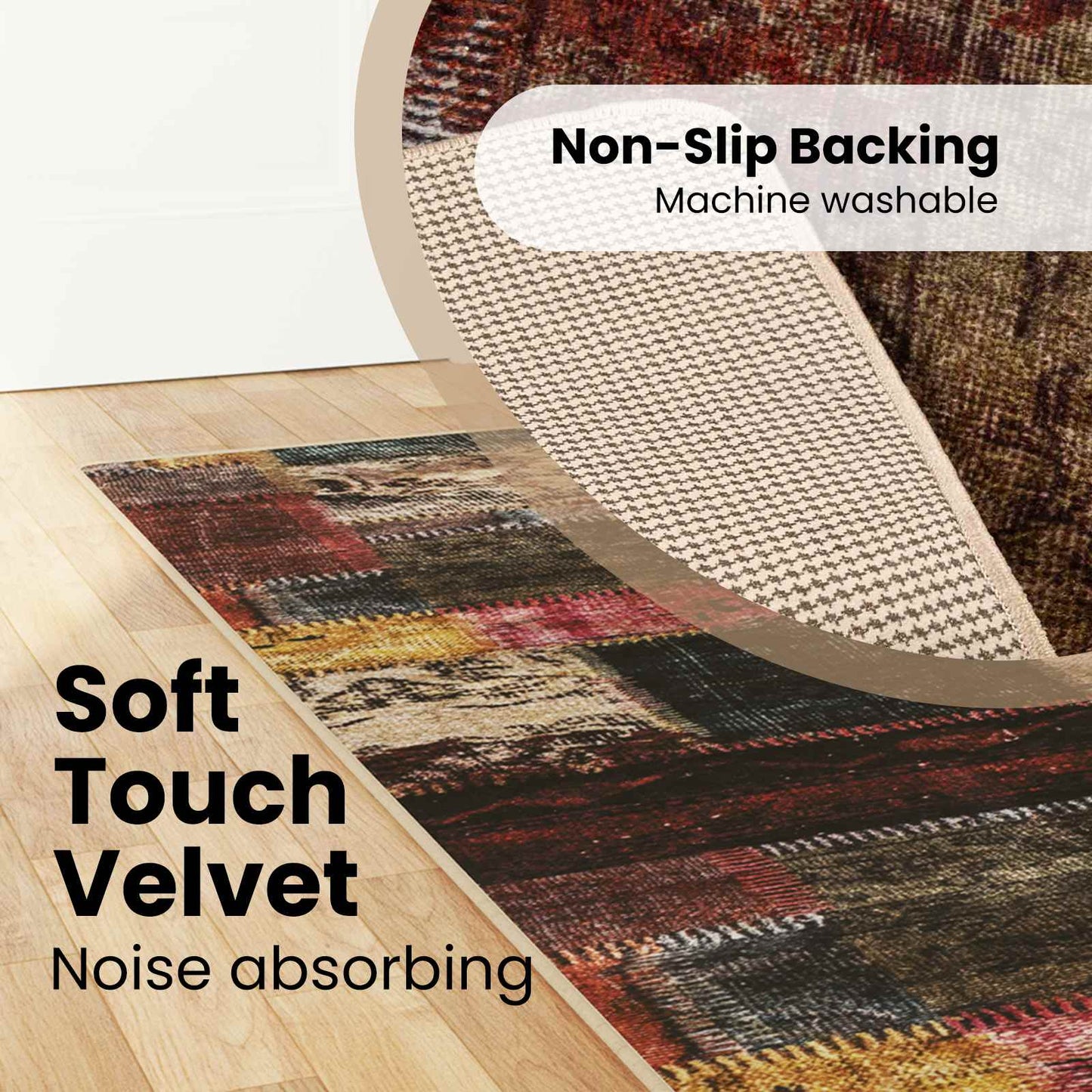 Kilimėlis MARSA Įvairiaspalvis 350 x 80 cm Poliesteris ir PVC