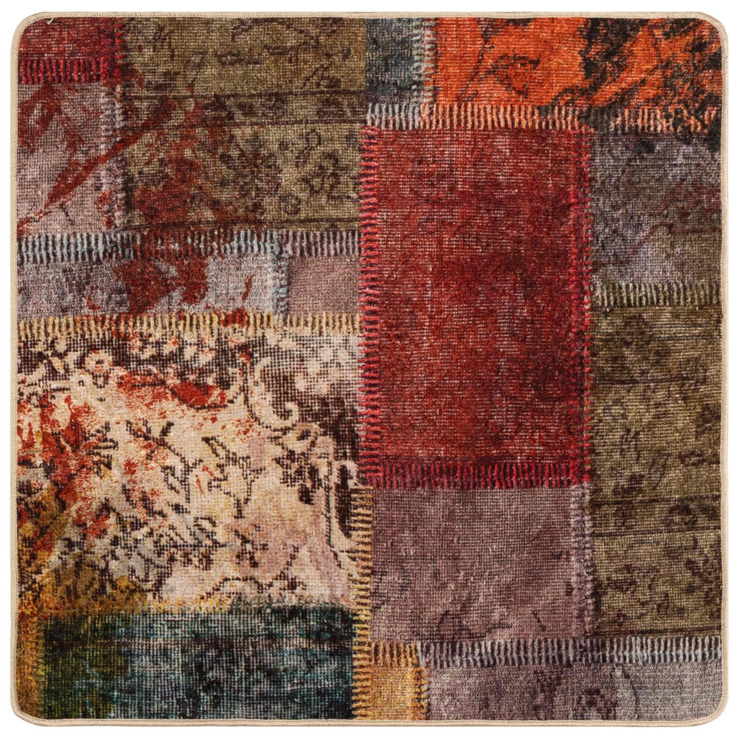 Kilimėlis MARSA Įvairiaspalvis 100 x 100 cm Poliesteris ir PVC