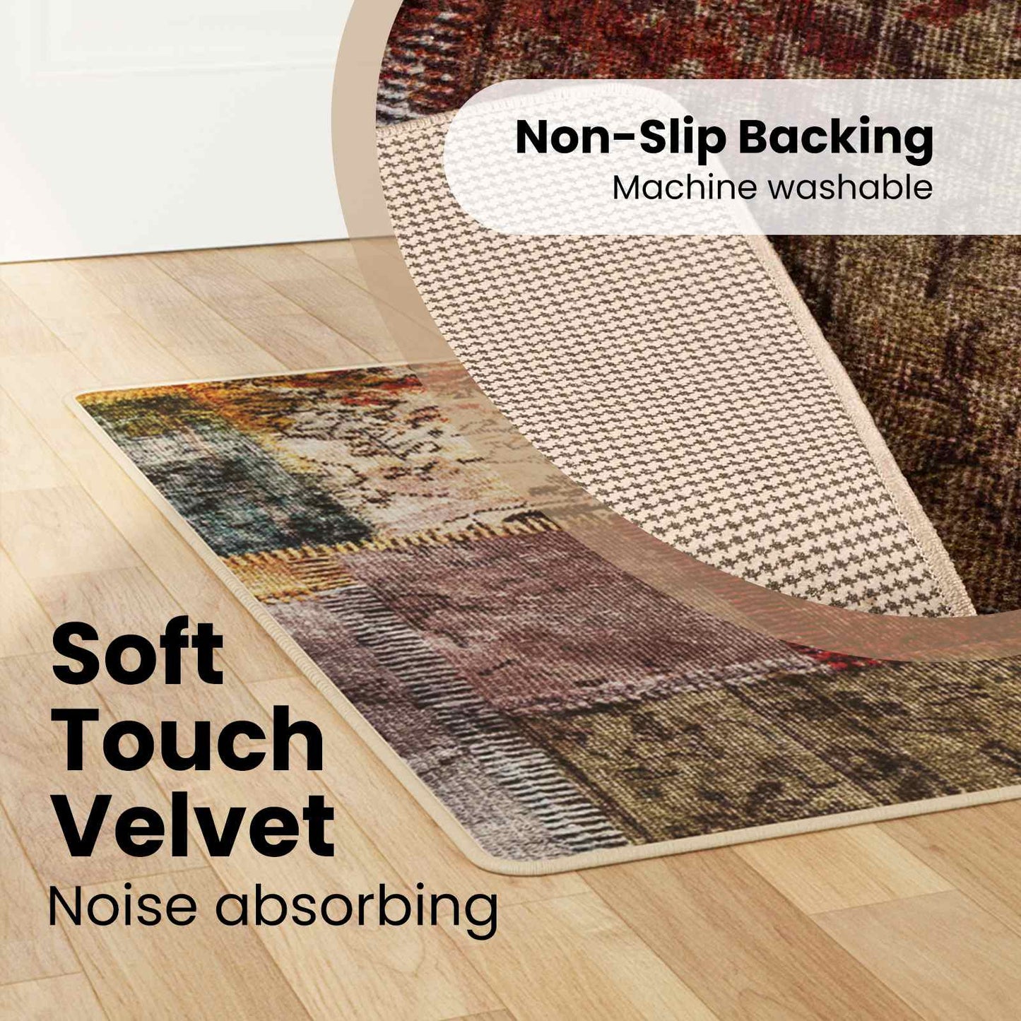 Kilimėlis MARSA Įvairiaspalvis 200 x 100 cm Poliesteris ir PVC