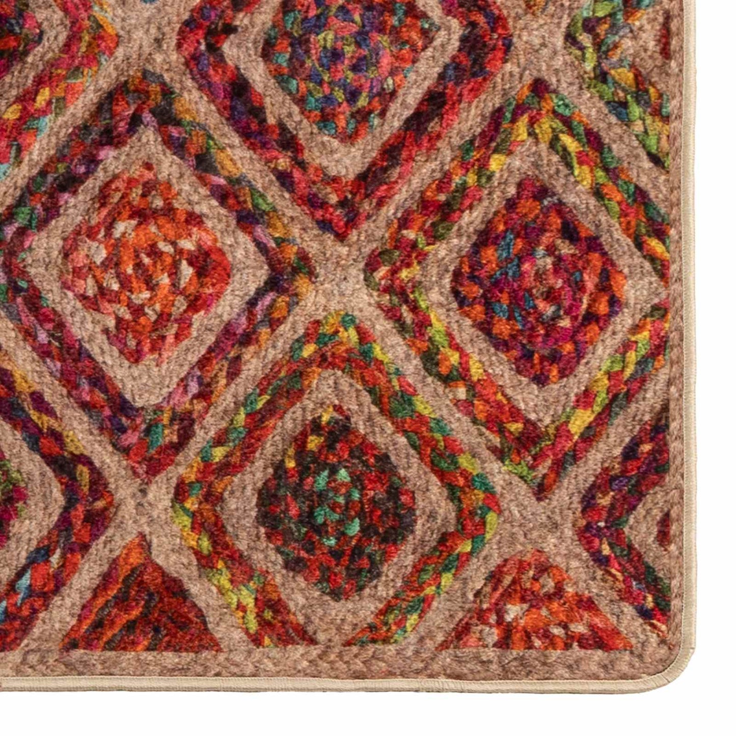 Kilimėlis MARSA Įvairiaspalvis 100 x 100 cm Poliesteris ir PVC