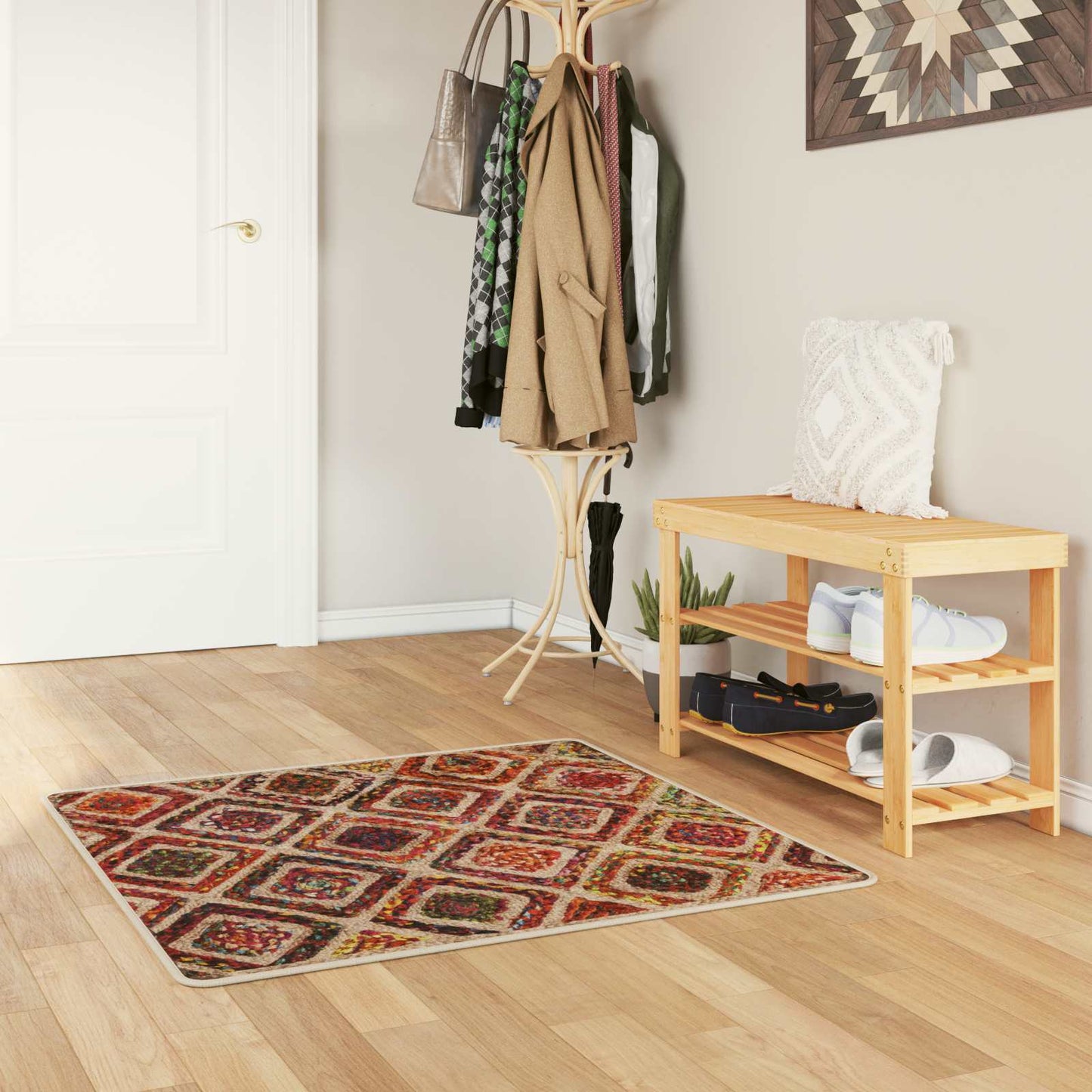 Kilimėlis MARSA Įvairiaspalvis 100 x 100 cm Poliesteris ir PVC