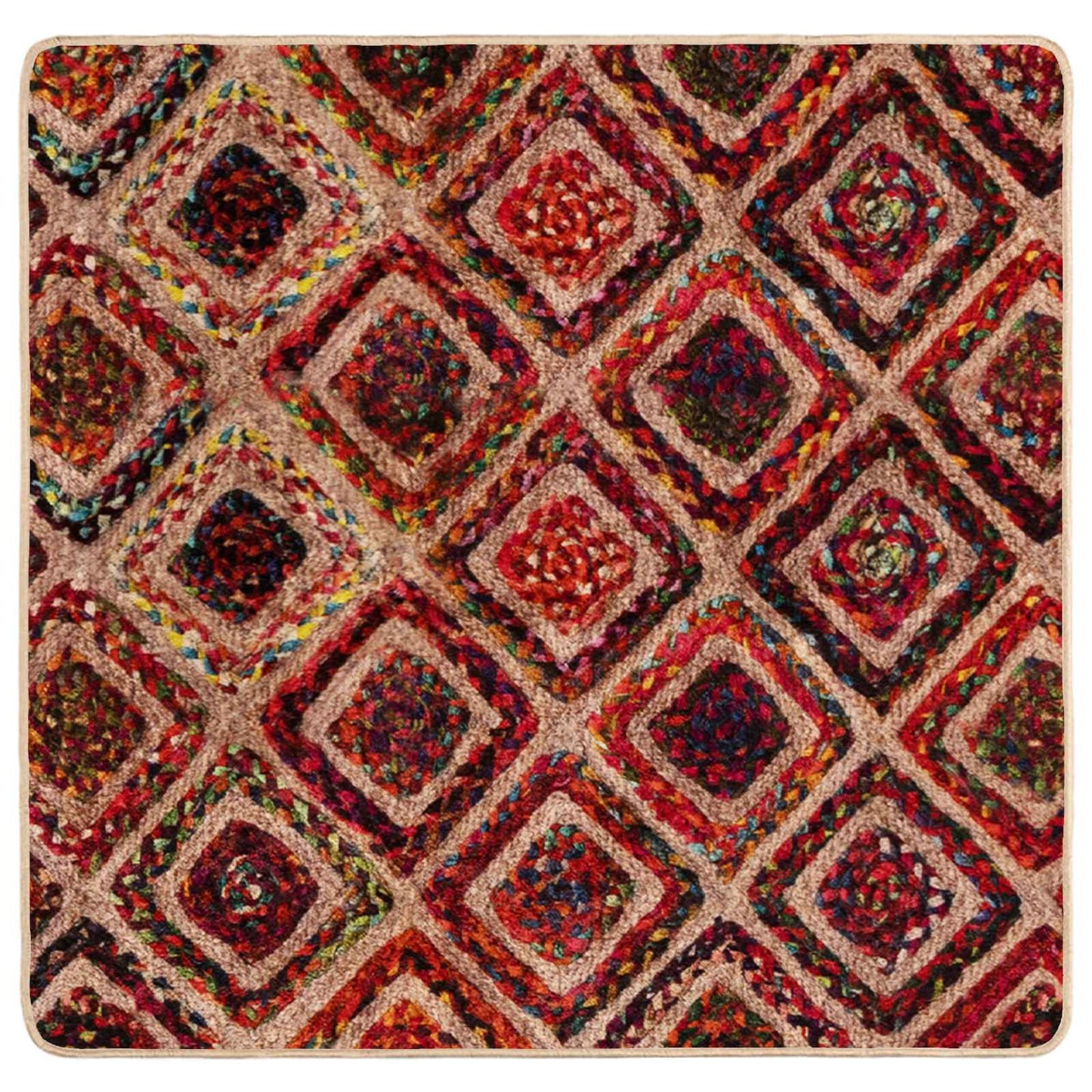 Kilimėlis MARSA Įvairiaspalvis 100 x 100 cm Poliesteris ir PVC