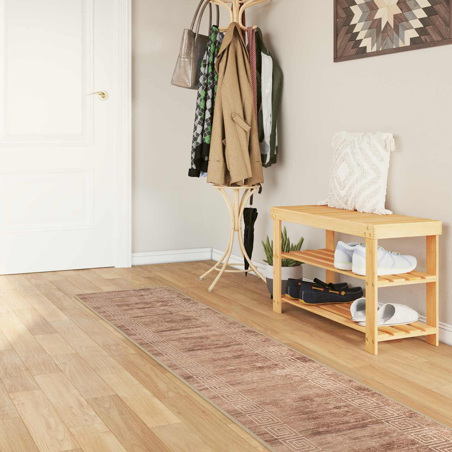 Kilimėlis MARSA Baltas 50 x 300 cm Poliesteris ir PVC