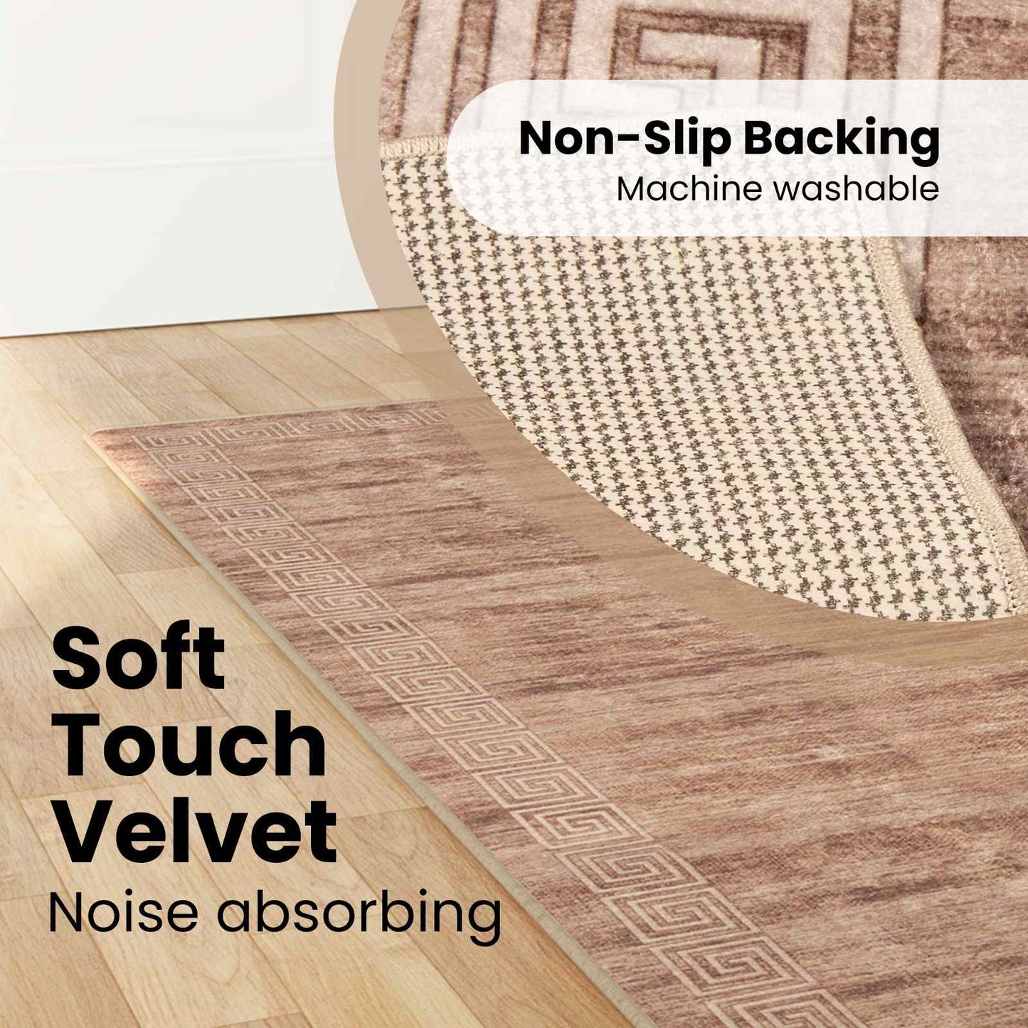 Kilimėlis MARSA Baltas 80 x 350 cm Poliesteris ir PVC
