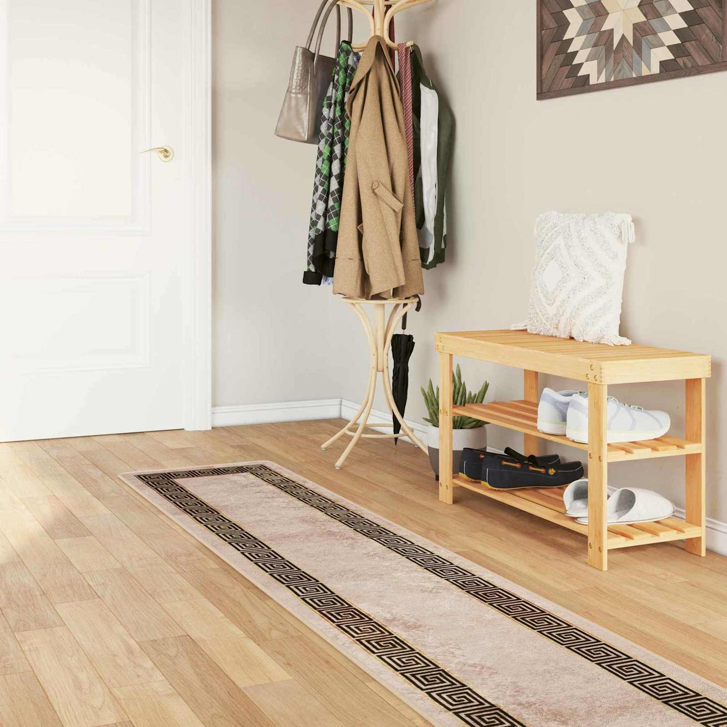 Kilimėlis MARSA Juodas 50 x 250 cm Poliesteris ir PVC