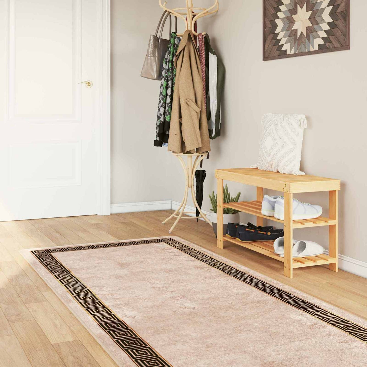 Kilimėlis MARSA Juodas 80 x 250 cm Poliesteris ir PVC