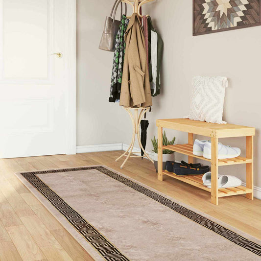 Kilimėlis MARSA Bežinė ir juoda 100 x 450 cm Poliesteris ir PVC