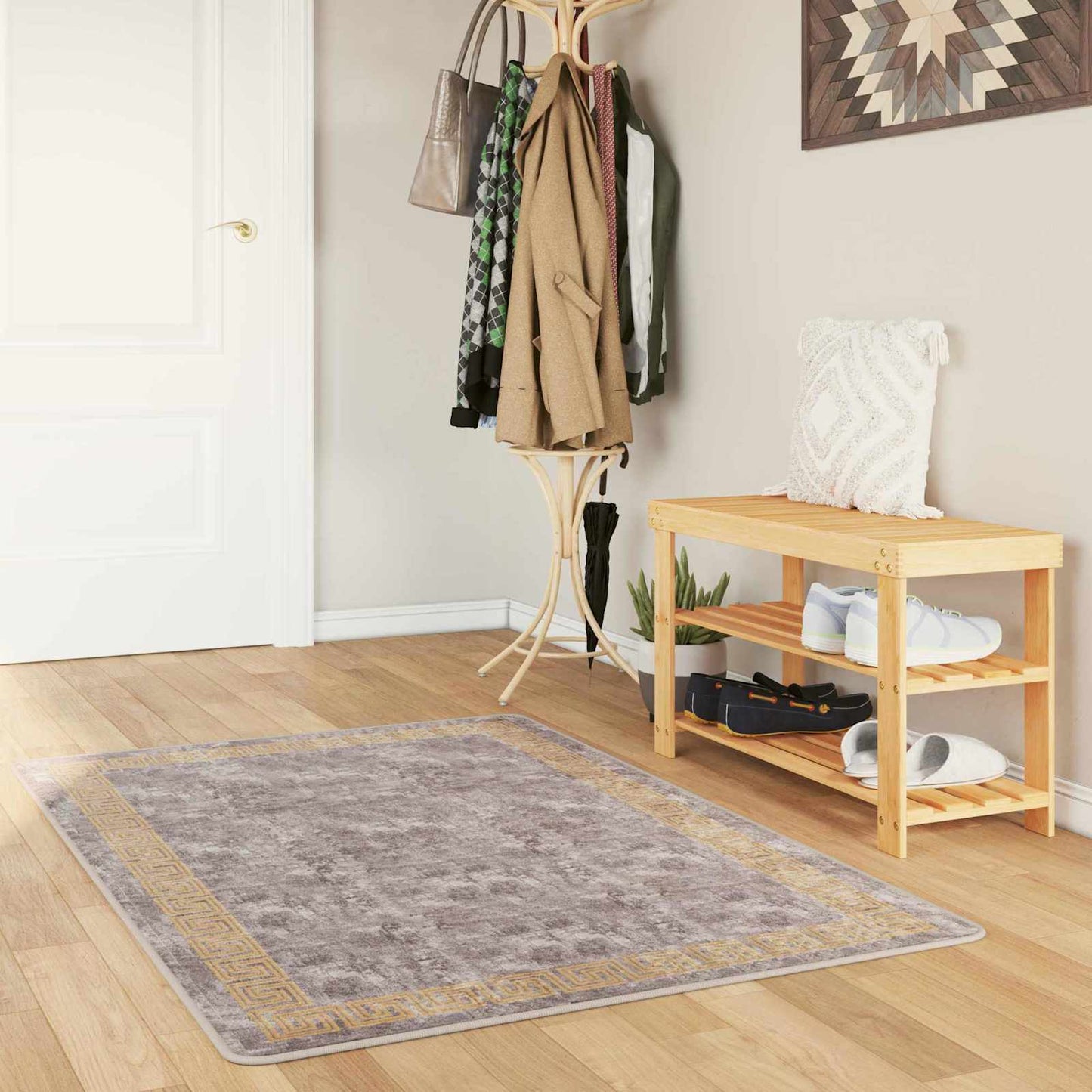 Kilimėlis MARSA Pilka 80 x 200 cm Poliesteris ir PVC