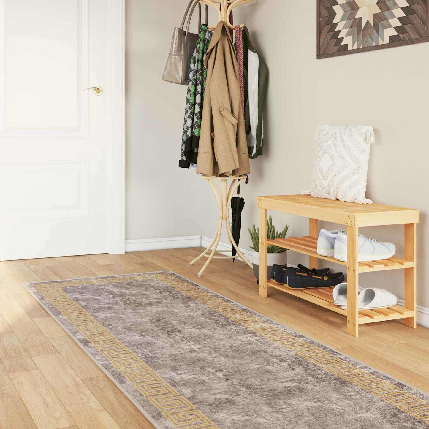 Kilimėlis MARSA Pilka 100 x 400 cm Poliesteris ir PVC