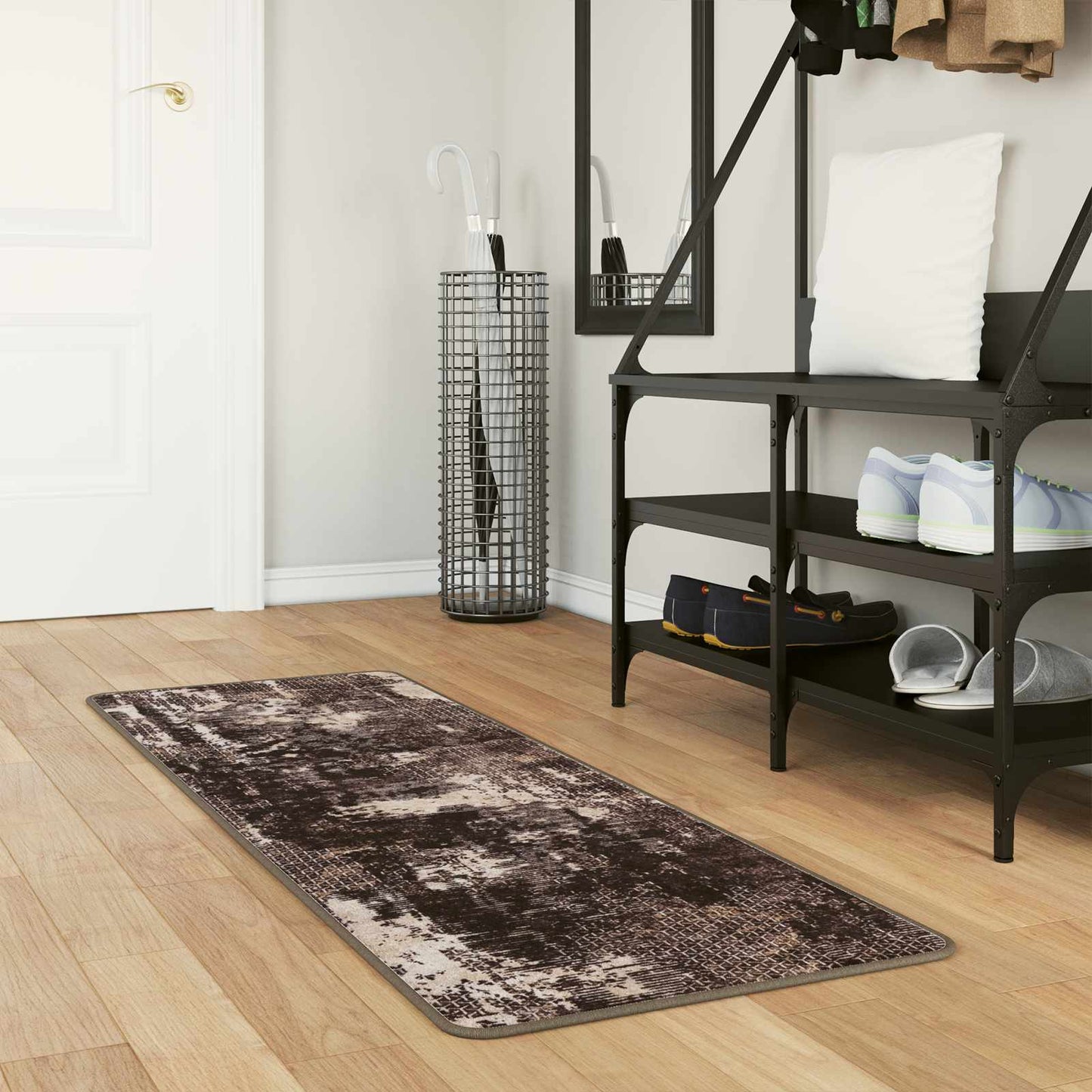 Kilimėlis MARSA Juodas 50 x 150 cm Poliesteris ir PVC
