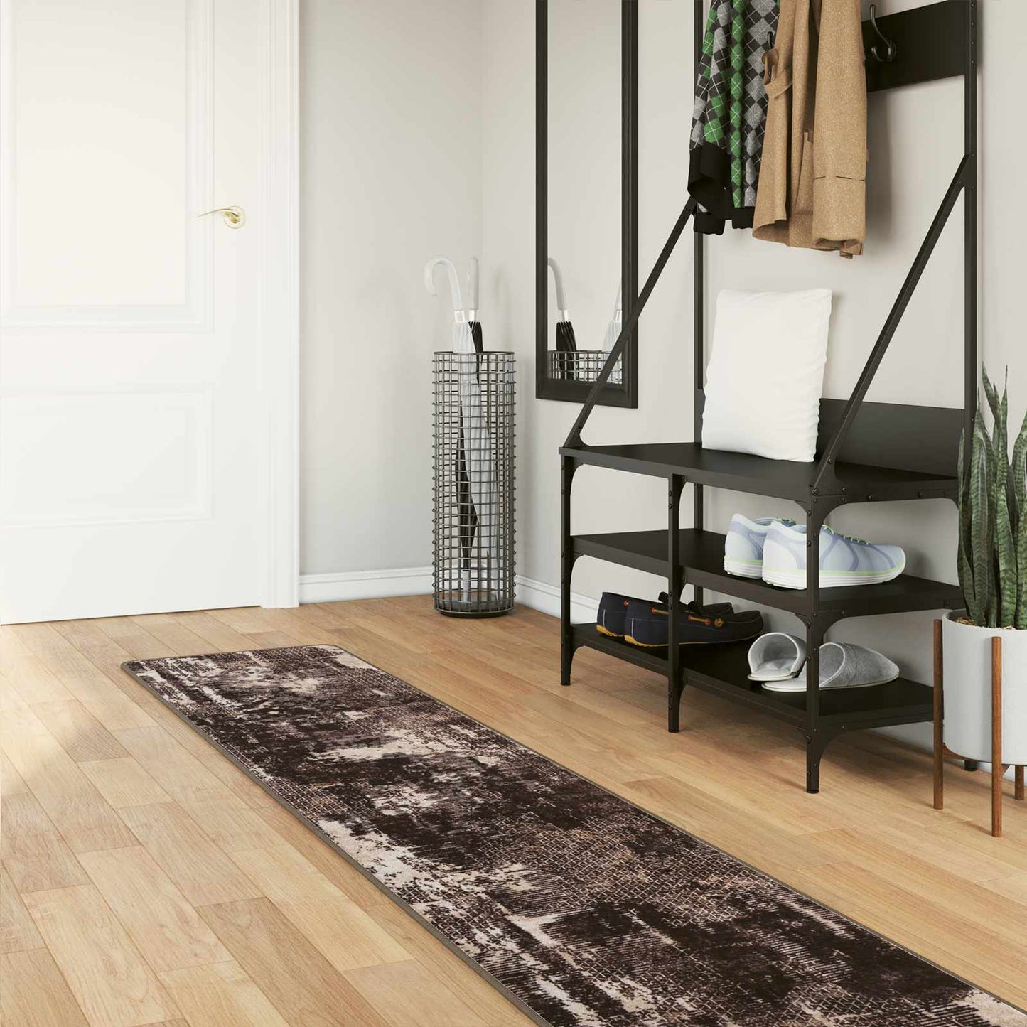 Kilimėlis MARSA Juodas 50 x 350 cm Poliesteris ir PVC