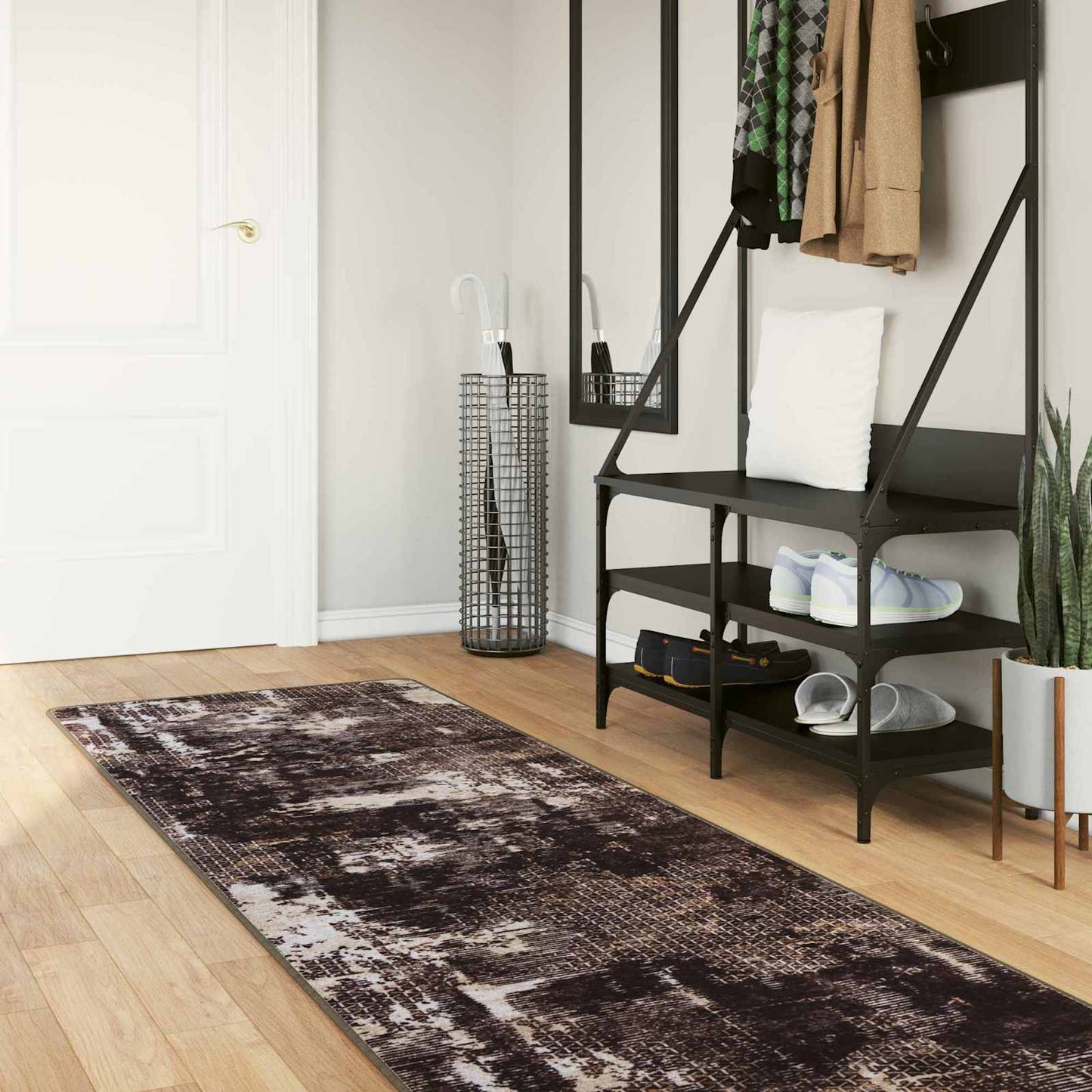 Kilimėlis MARSA Juodas 100 x 450 cm Poliesteris ir PVC