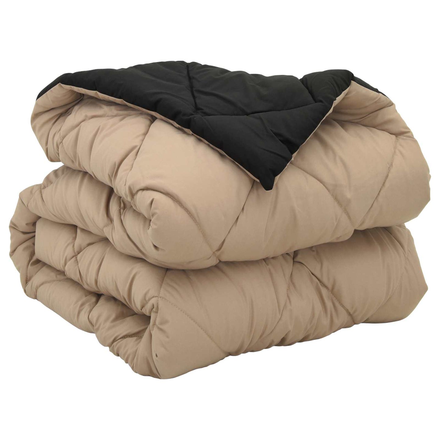 Pilna metų antklodė Juoda ir taupe 200 x 135 cm Mikropluoštas