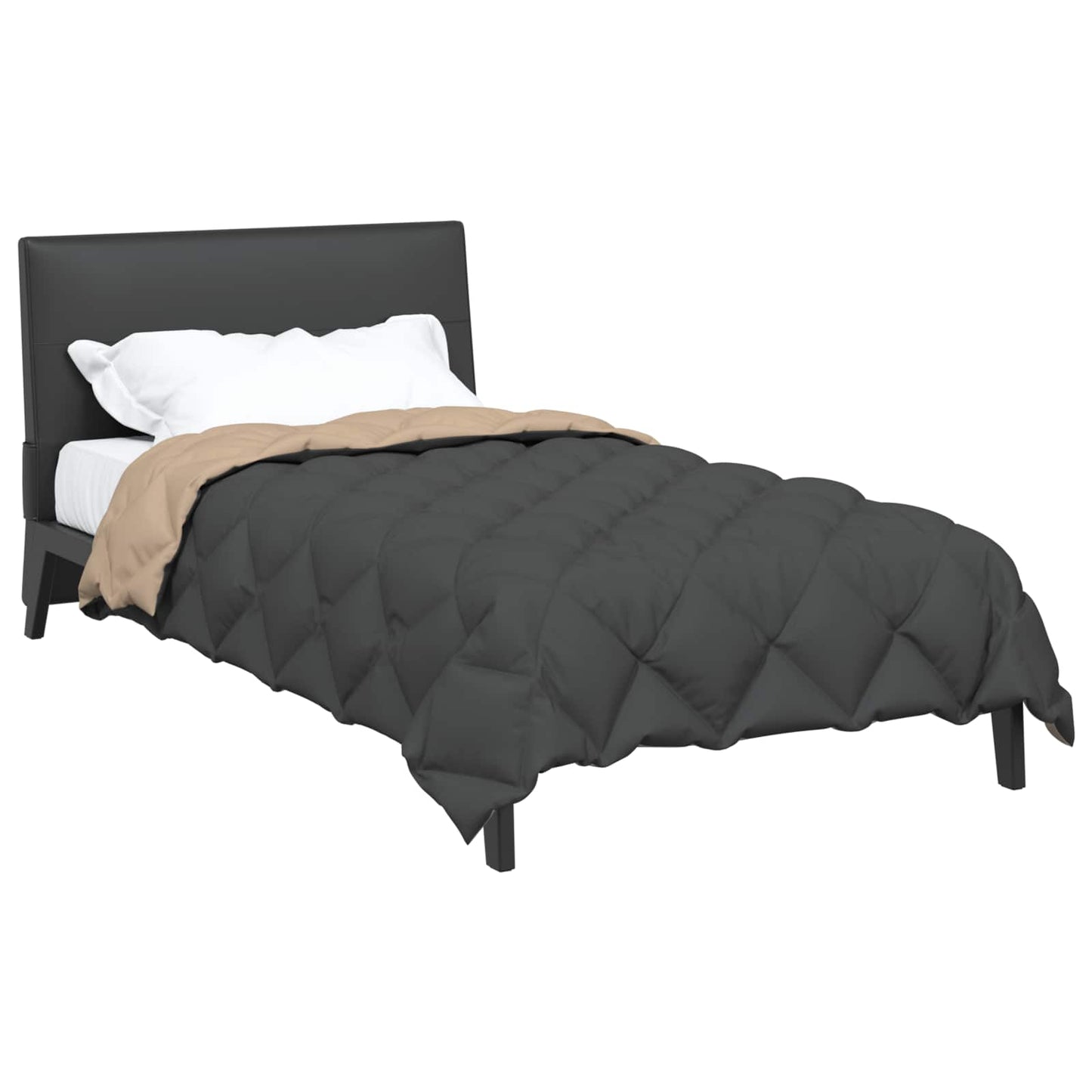 Žiemos antklodė Antracito ir taupe 200 x 140 cm Mikropluoštas