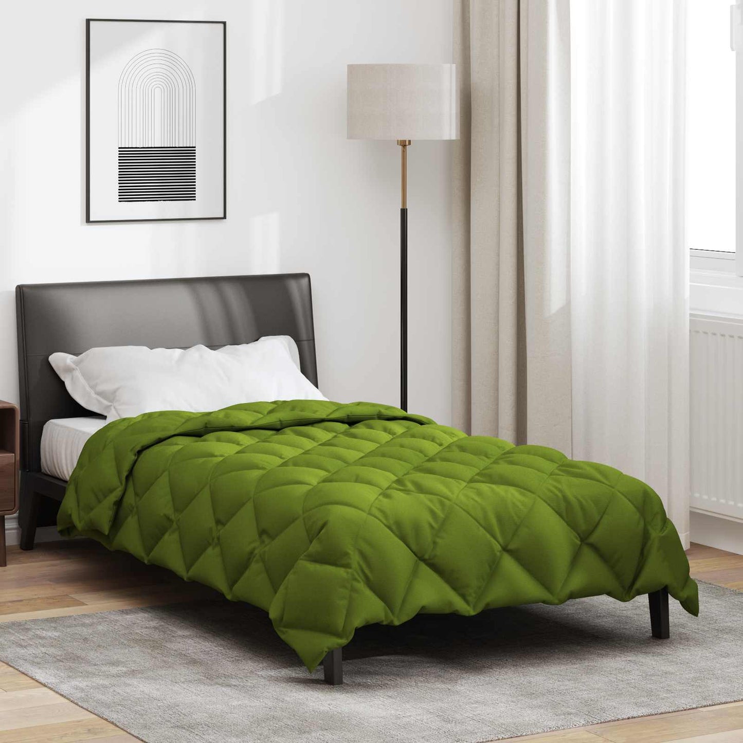 Žiemos antklodė Žalia 220 x 135 cm Mikropluoštas
