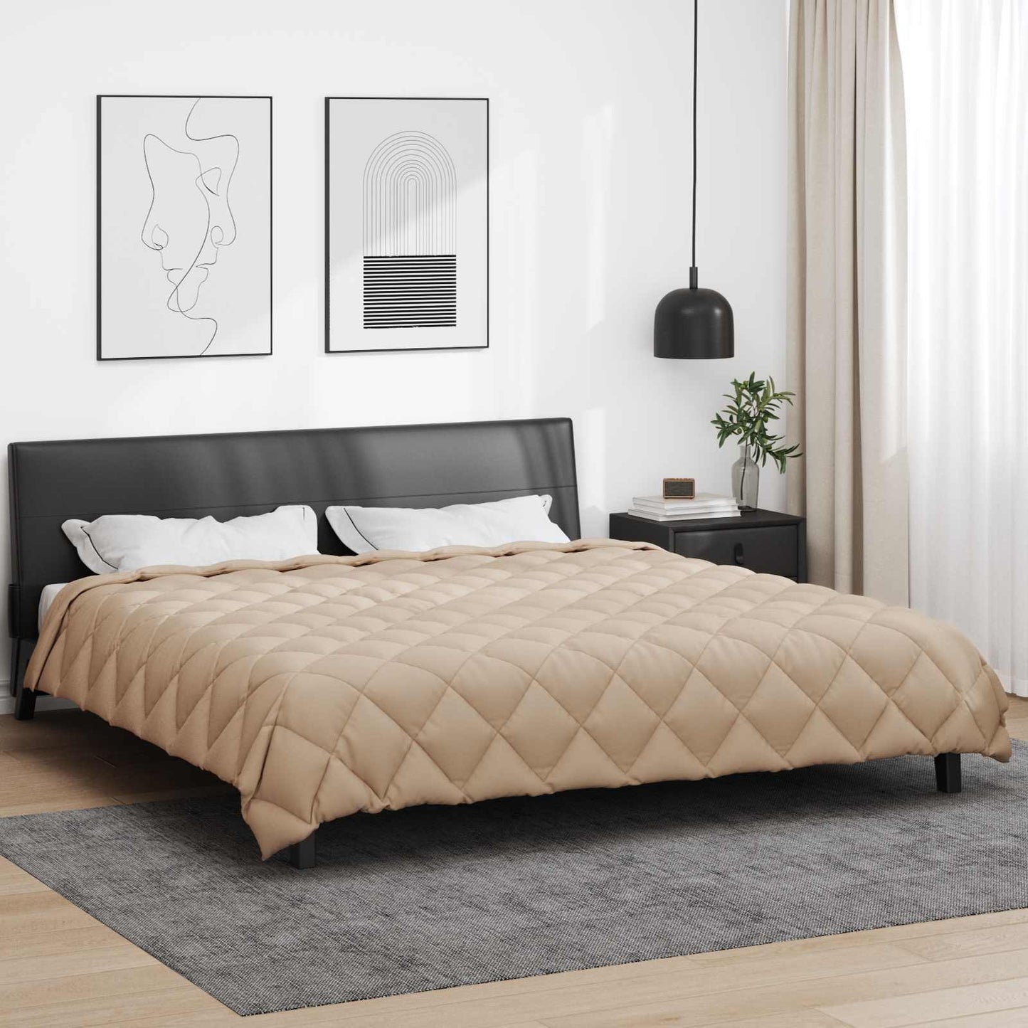 Žiemos antklodė Taupe 200 x 200 cm Mikropluoštas