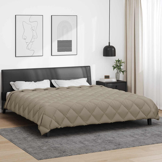 Žiemos antklodė Šviesiai pilka 240 x 260 cm Mikropluoštas