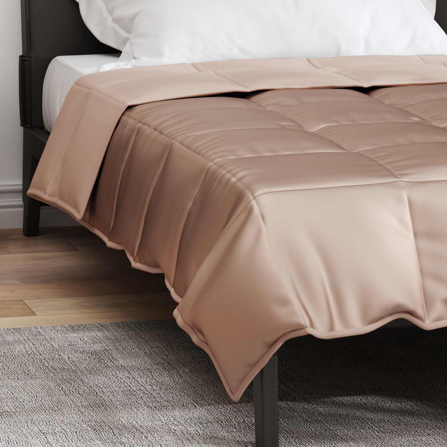 Vasaros antklodė Auksinė 200 x 140 cm Satin ir mikropluoštas