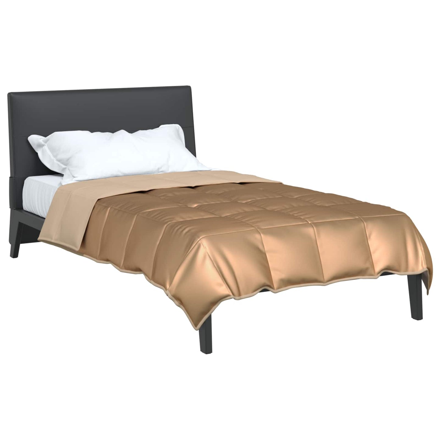 Vasaros antklodė Auksinė 200 x 155 cm Satin ir mikropluoštas