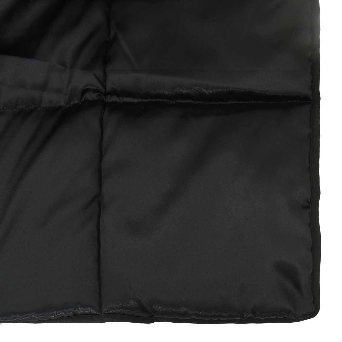 Vasaros antklodė Juoda 240 x 260 cm Satin ir mikropluoštas
