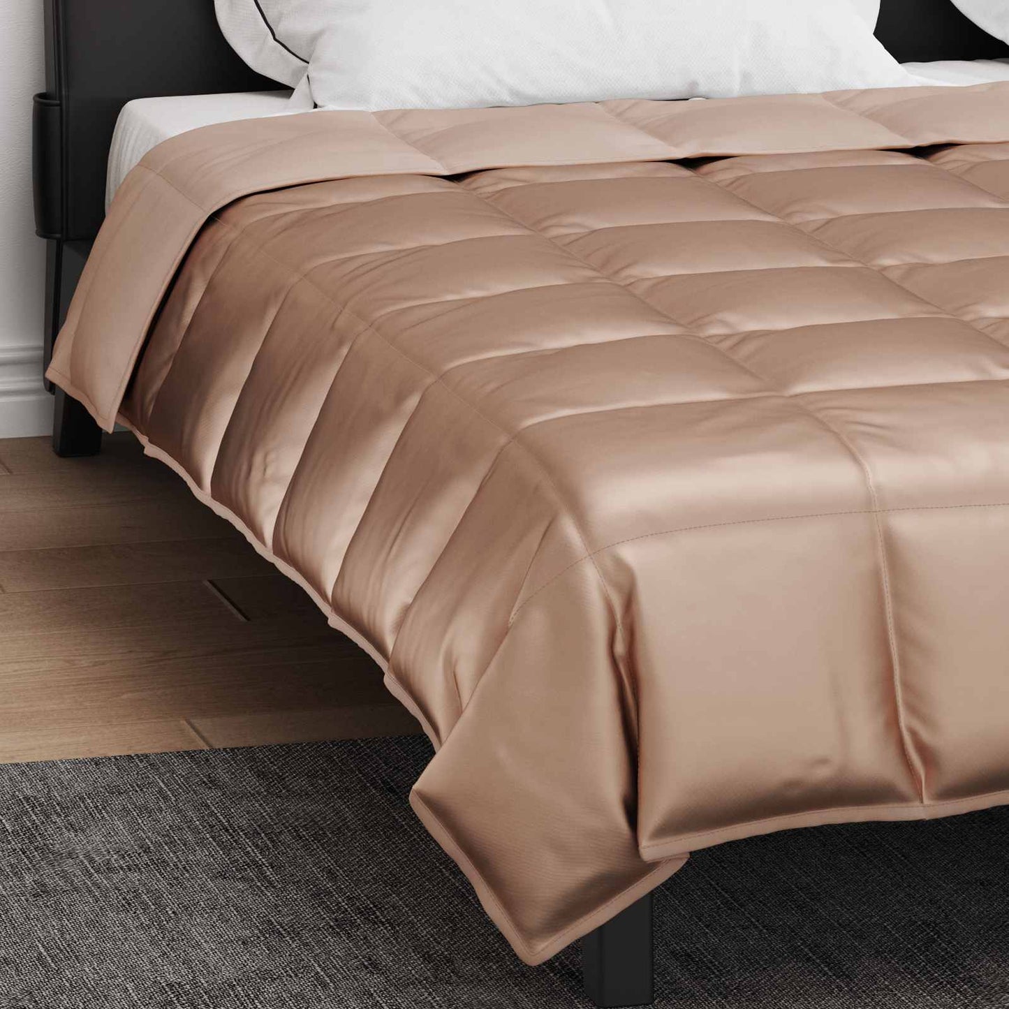 Pilna metų antklodė Auksinė 240 x 200 cm Satin ir mikropluoštas