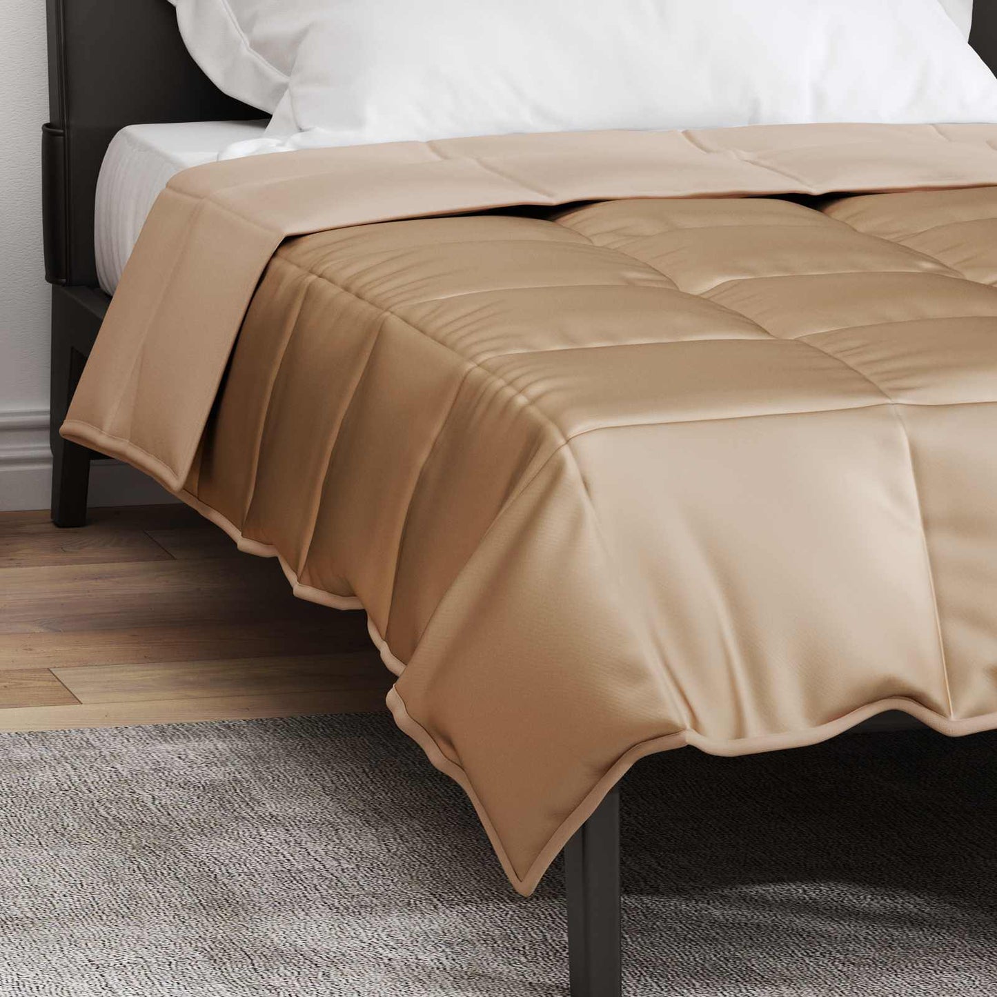 Pilna metų antklodė Auksinė 220 x 140 cm Satin ir mikropluoštas