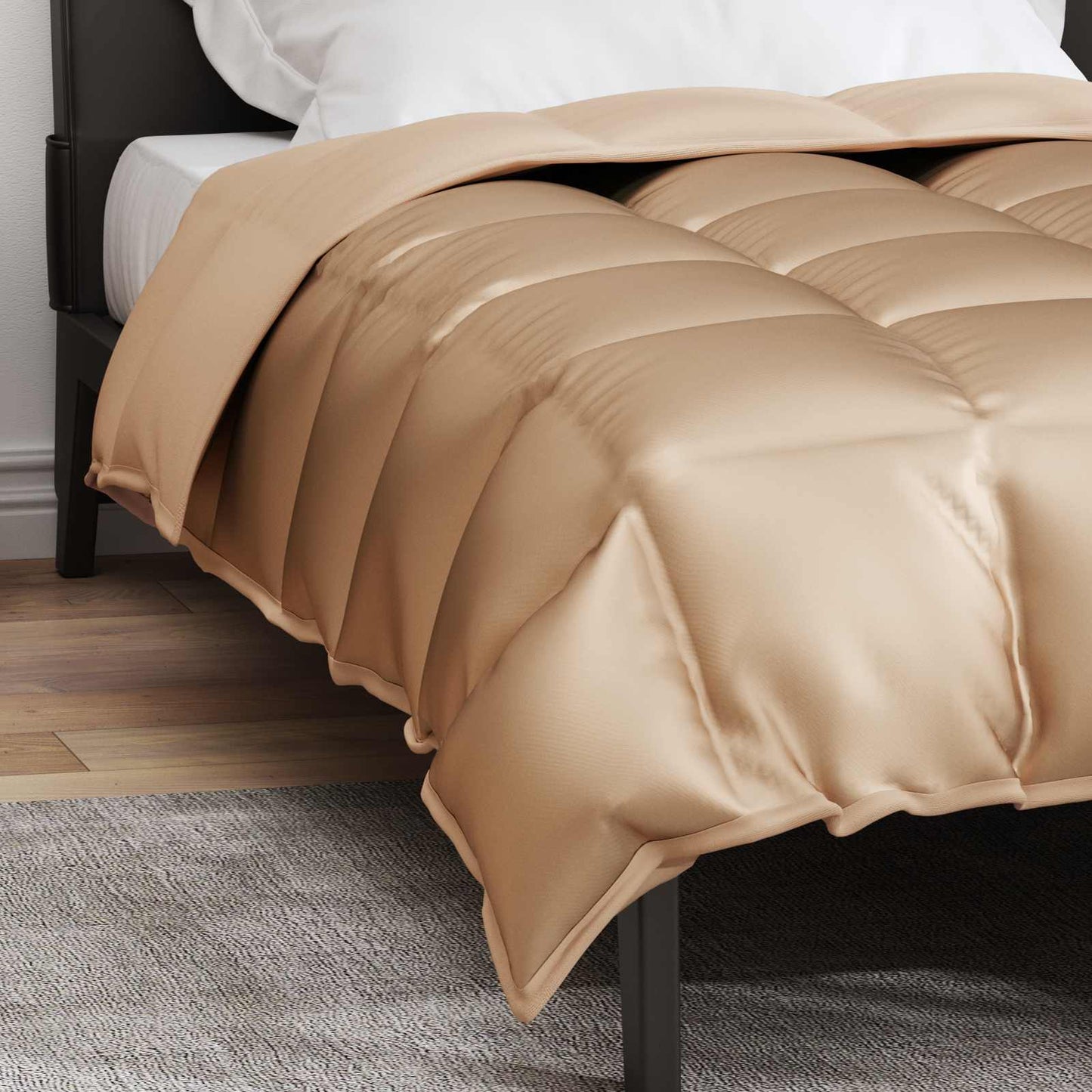 Žiemos antklodė Auksinė 220 x 140 cm Satin ir mikropluoštas