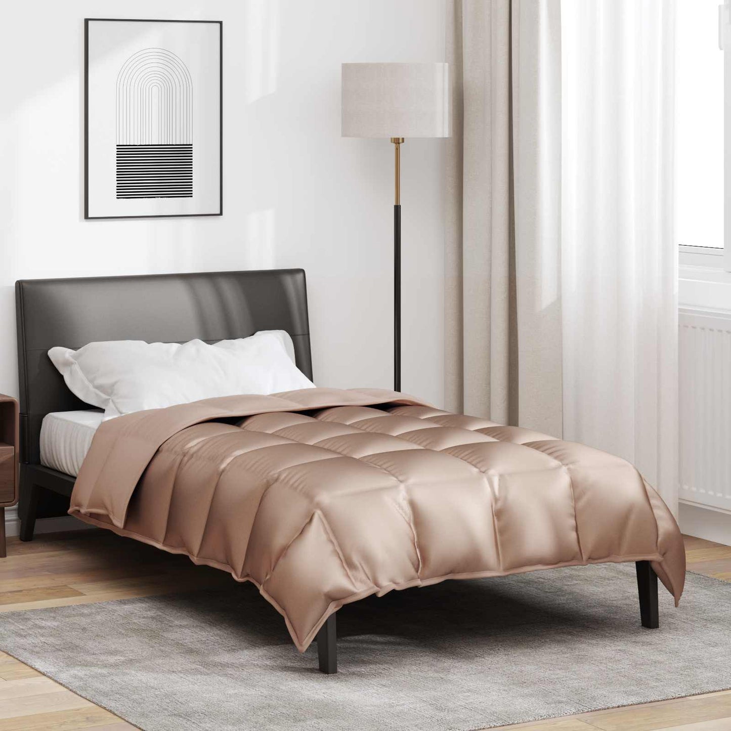 Žiemos antklodė Auksinė 220 x 155 cm Satin ir mikropluoštas